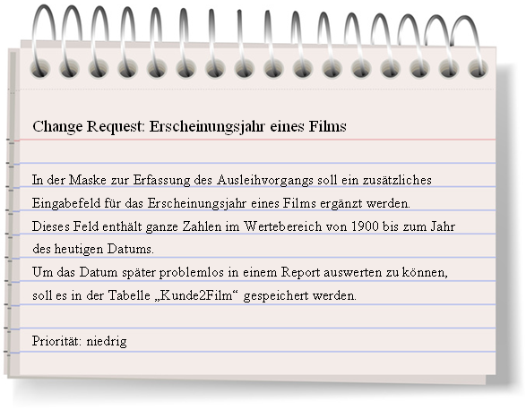 Anforderung der Videothek Video pur!: Erscheinungsjahr des Films